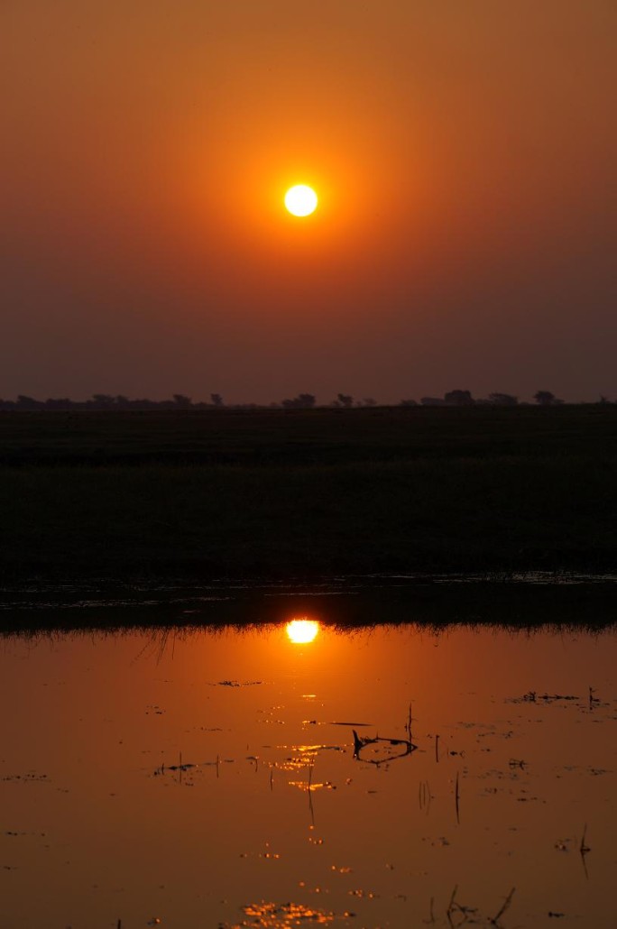 Sunset on Chobe River Botswana